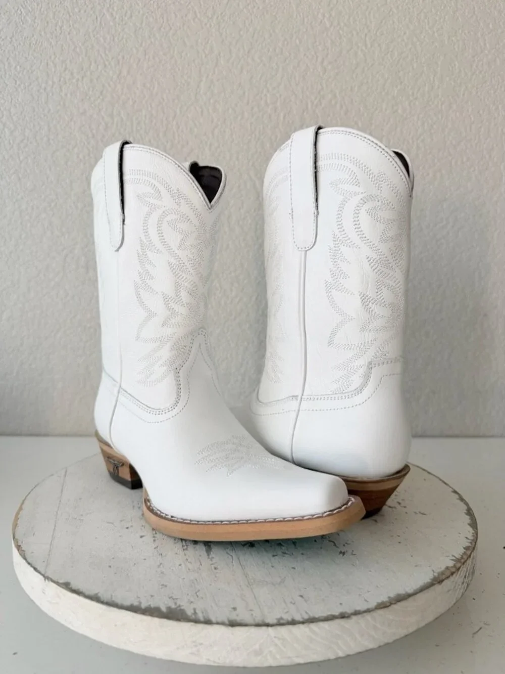 Lane Smokeshow Girls White Cowboy Boots Size 5 Western Cowgirl Kids Childrens